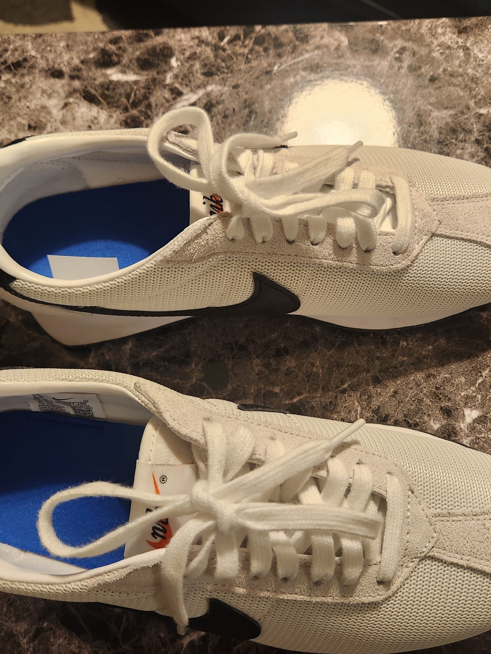 Nike Woman's White and Black Low-Top Sneakers